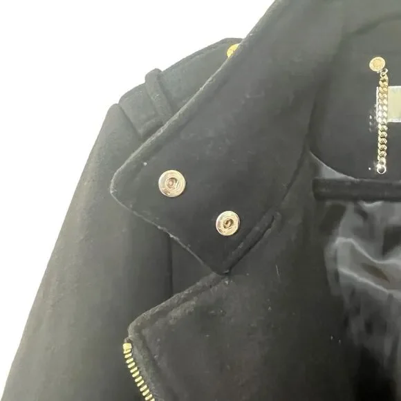 MICHAEL Michael Kors Asymmetrical Coat Sz L - Picture 6 of 12